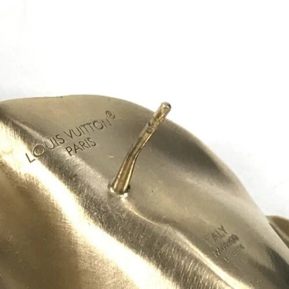LOUIS VUITTON M02400 LV logo Pierce LV Sculpture Accessories Pierce Metal Gold - Picture 12 of 16